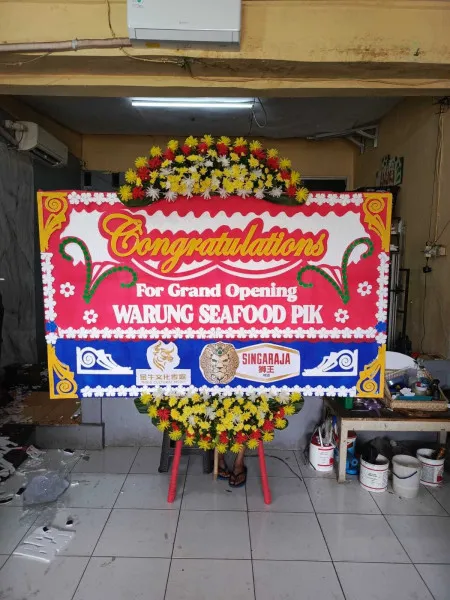 Papan Bunga Ucapan Selamat Glodok